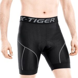 NWT X-TIGER Men's Cycling Shorts 5D Padded Cycling Shorts MTB Bike Shorts, XL